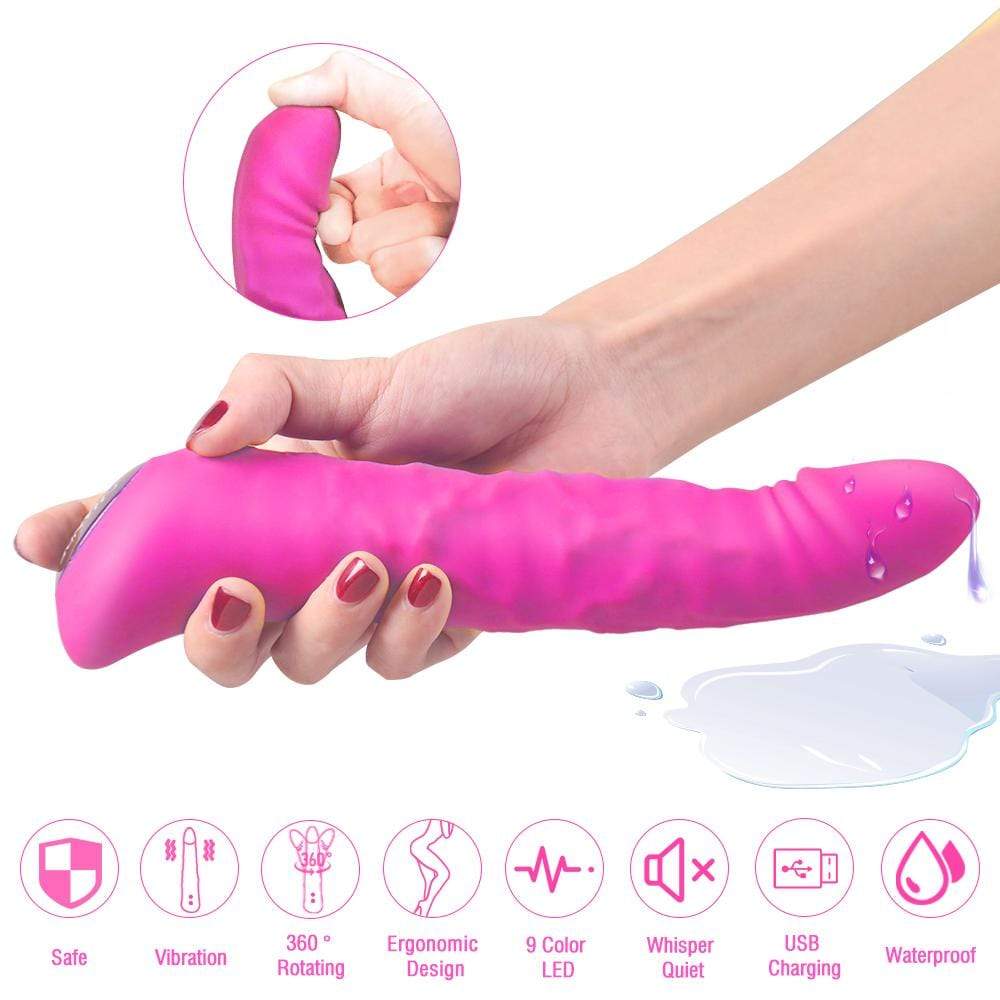 360° Rotating Realitic Dildo Vibrator