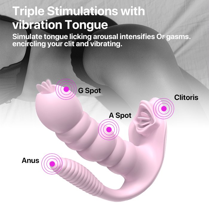 Remote Control mermaid G-spot Tongue Vibrator