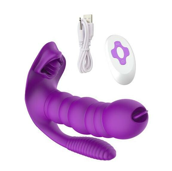 Remote Control mermaid G-spot Tongue Vibrator