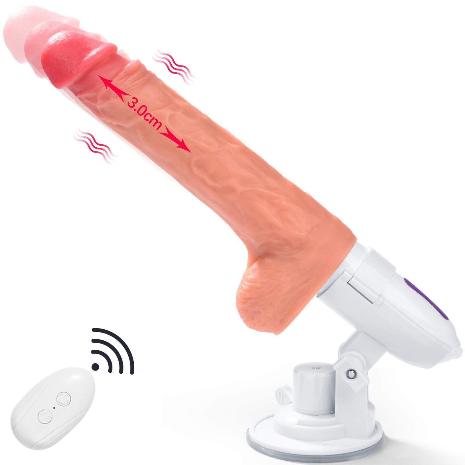 Thrusting & Vibrating Dildo