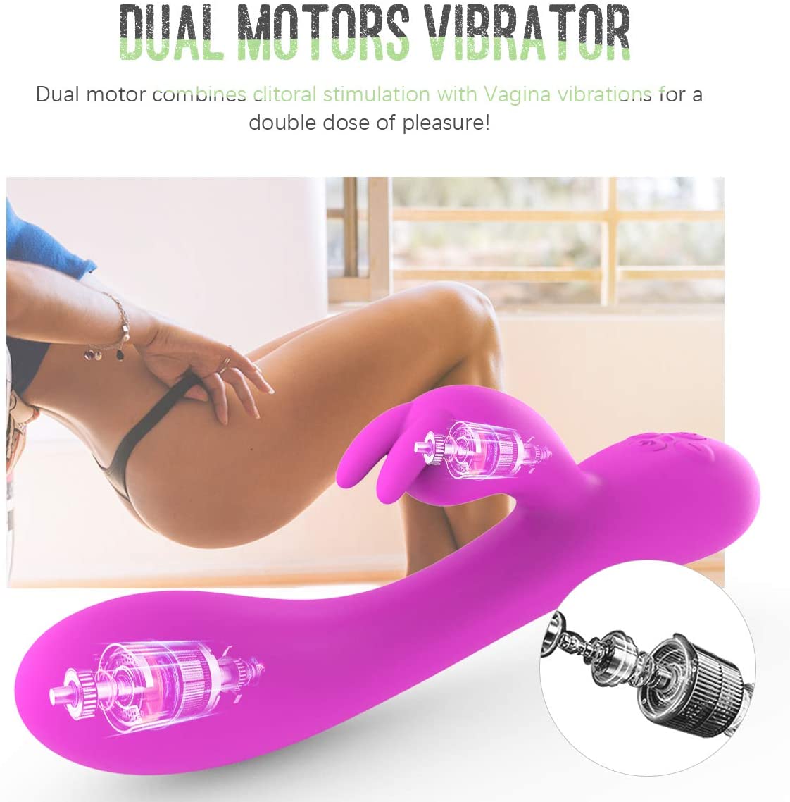 Heating G-Spot Rabbit Vibrator