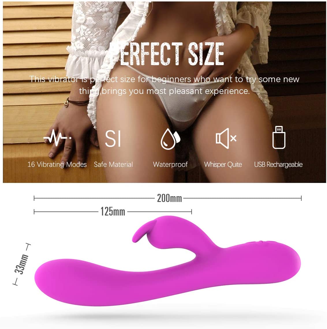 Heating G-Spot Rabbit Vibrator