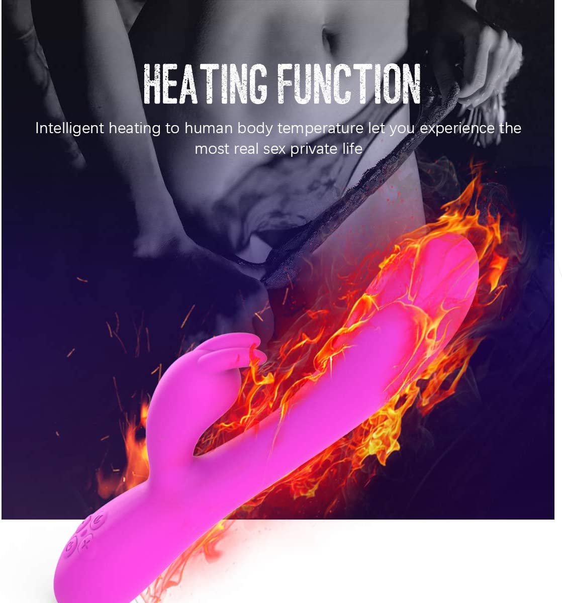 Heating G-Spot Rabbit Vibrator