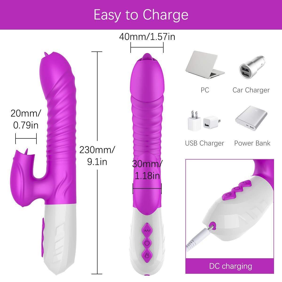 G-Spot Rabbit Vibrator Vibrating Dildo