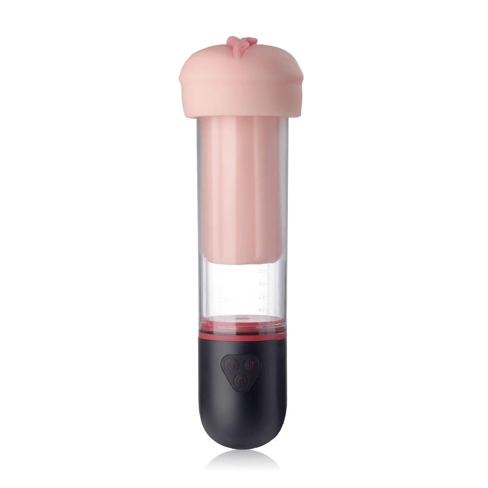 S-HAND 9 Vibrating 9 Sucking Pussy-Shaped Sleeve Male Enlargement Pump