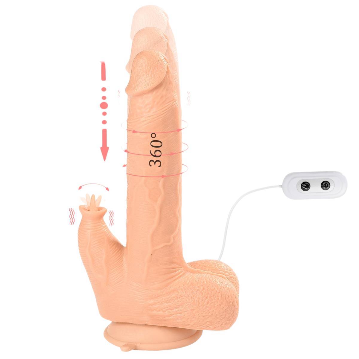 9.8 Inch Simulation Vibrating Dildo