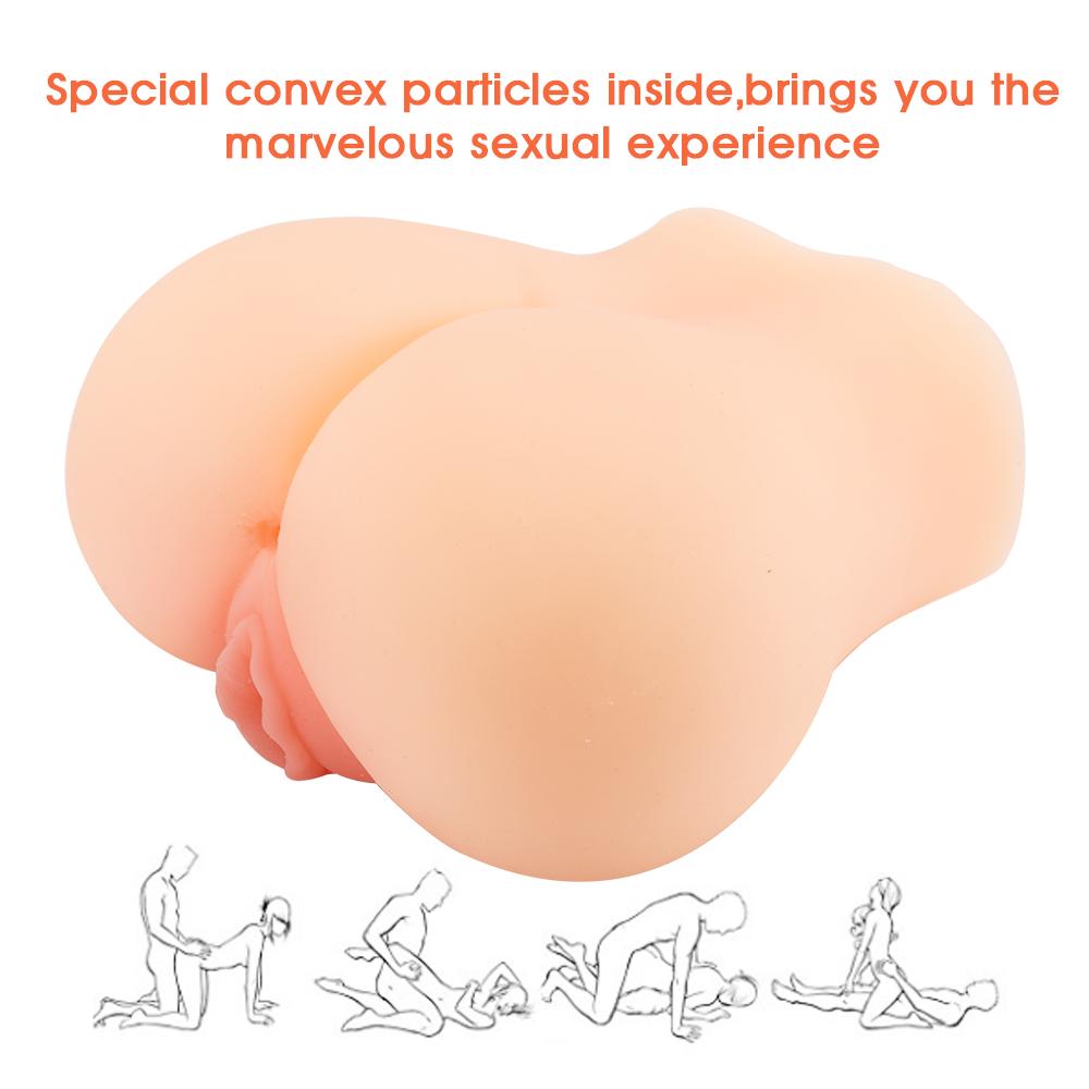 7.3'' 3D Silicone Realistic Pussy Ass Male Masturbator